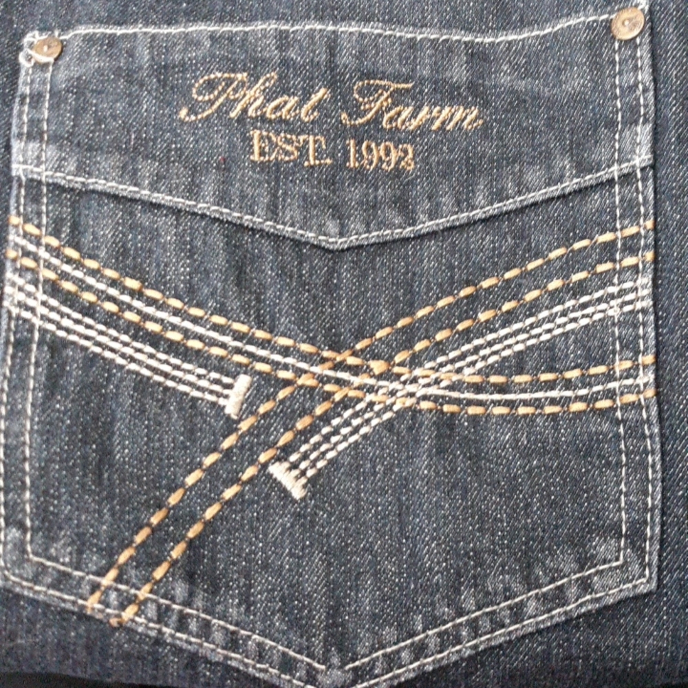 Phat Farm Dark Blue Straight Jeans